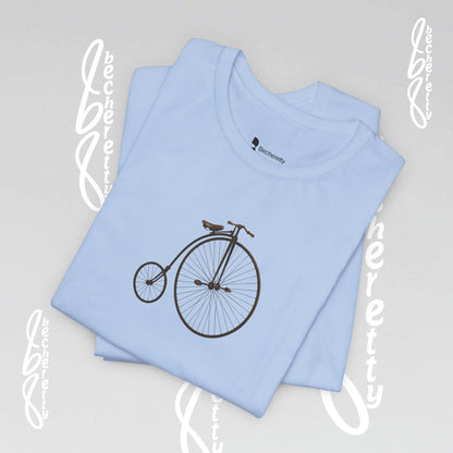 Retro Bicycle Graphic Tee Becheretty - Unisex Cotton T-Shirt, Perfect for Cycling Enthusiasts, Casual wear