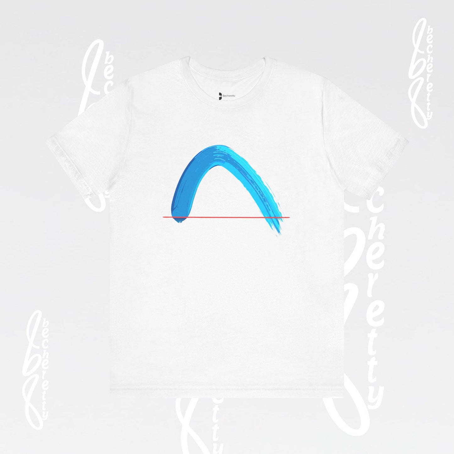 Vibrant Wave Graphic Tee - Unisex Short Sleeve T-Shirt - Art Minimalist Becheretty