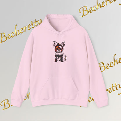 Yorkshire Hoodie- Art Graphic  Becheretty - A great gift idea for Yorkie lovers & friends.