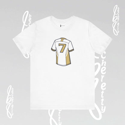 Soccer T-shirt - Number 7 - Unisex - Minimalist graphic Becheretty - Casual Wear - Team Spirit
