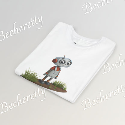 Youth T-Shirt short sleeve "Funny Robot Gaze" Graphic Becheretty - Casual Wear - Unique Kids Apparel