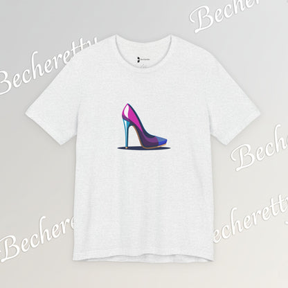 Colorful futuristic Stiletto T‑Shirt - Art Graphic Becheretty - A nod to your unique fashion style