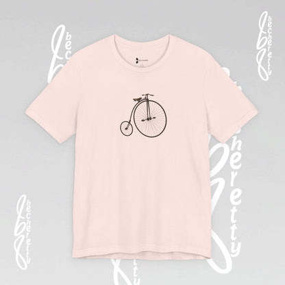 Retro Bicycle Graphic Tee Becheretty - Unisex Cotton T-Shirt, Perfect for Cycling Enthusiasts, Casual wear
