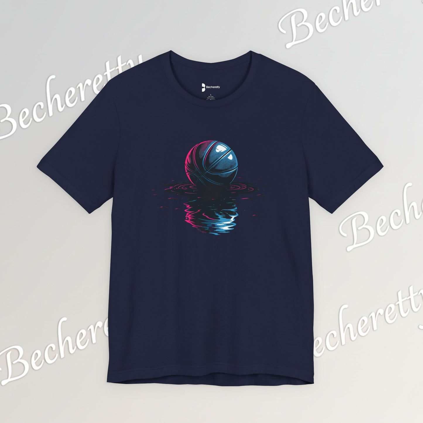 Abstract Basketball T-Shirt - Art Graphic Becheretty - Perfect gift for Basketball Lovers - Casual Wear
