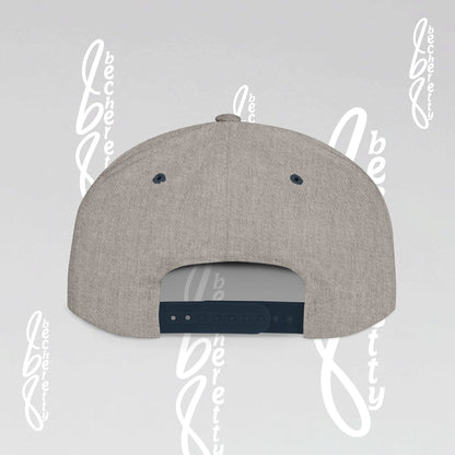 Snapback Baseball Cap with Pink American Football Ball Design by Becheretty