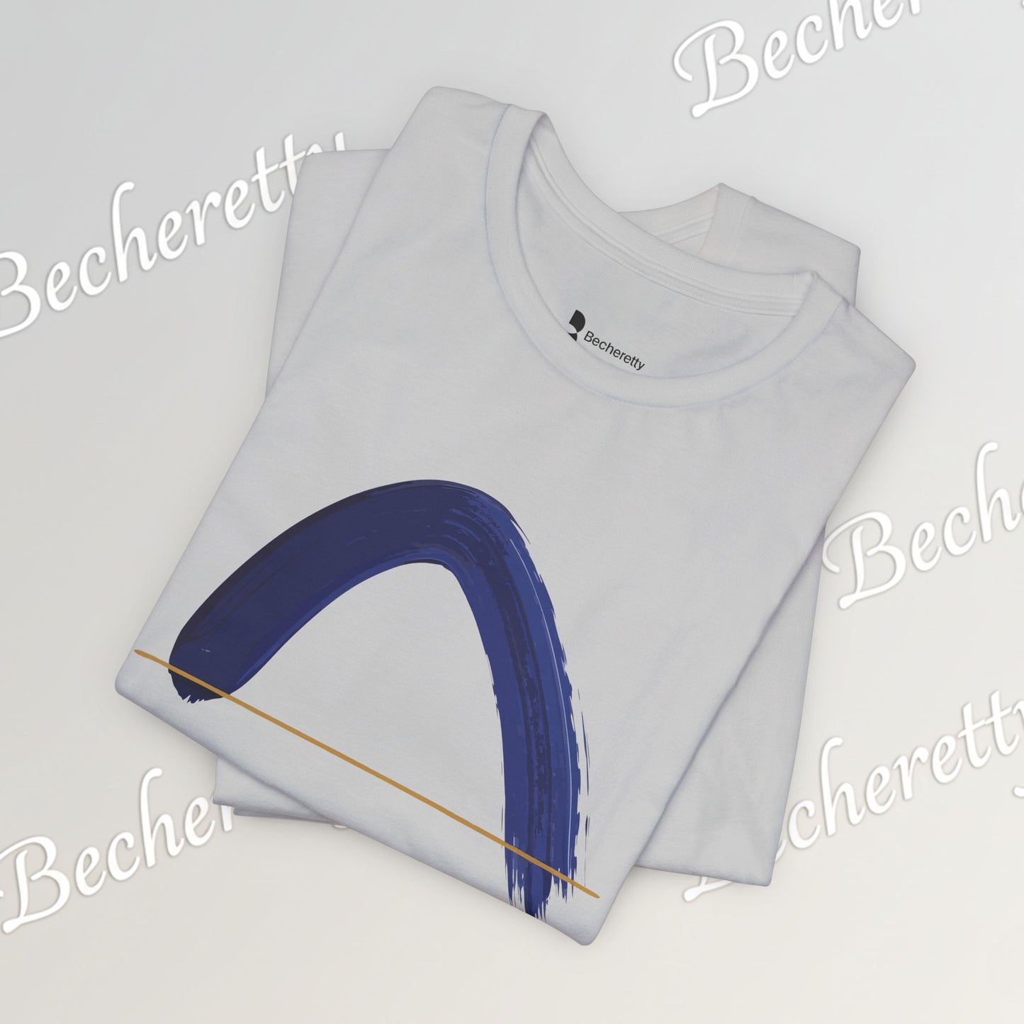The Horizon Arc | Minimalist Brushstroke Tee - Art Graphic Becheretty - Exclusive series focused on clean, intentional art.
