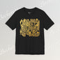 Golden Currents Tee - Abstract Organic line Art Becheretty - Abstract exploration of form and rhythm