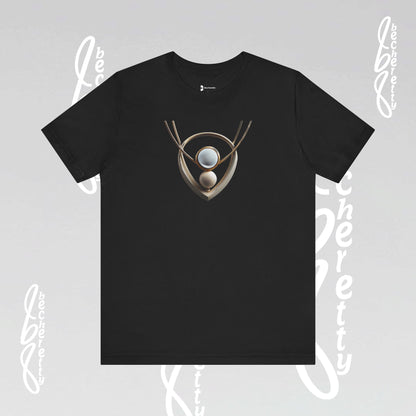 Artistic Necklace - Graphic Tee Becheretty – Unique Design - Casual wear - Women's Perfect Gift