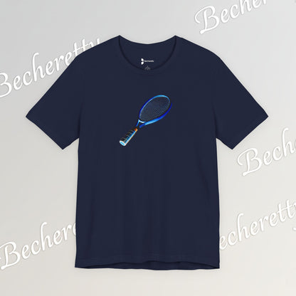 Vintage Tennis Racket  T'Shirt - Art Graphic Becheretty - Tennis Enthusiasts - Casual Wear