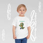 Toddler T-Shirt with a Cute Dino - Becheretty Playful Design Tee - Birthday Gift Idea