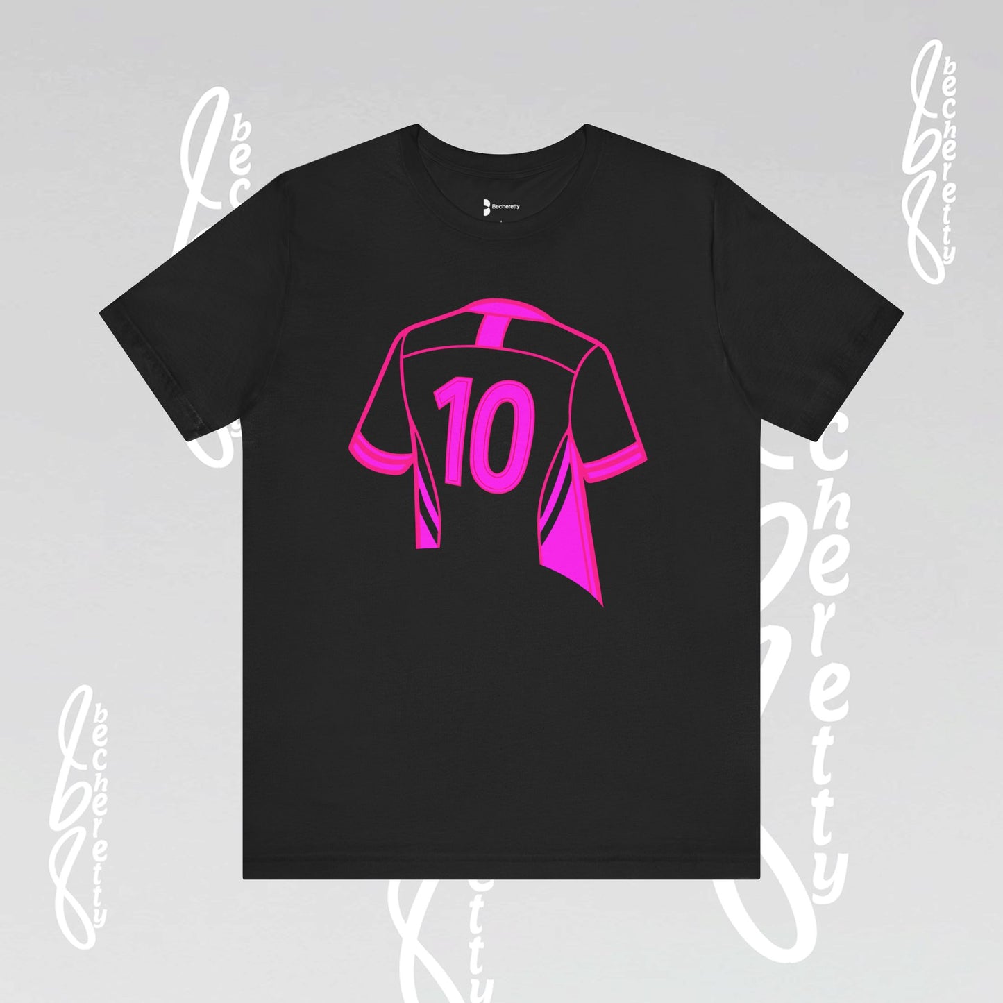 Number 10 Tee - Art Minimalist Graphic Becheretty - Game day - Casual wear - Perfect gift for sports fans.