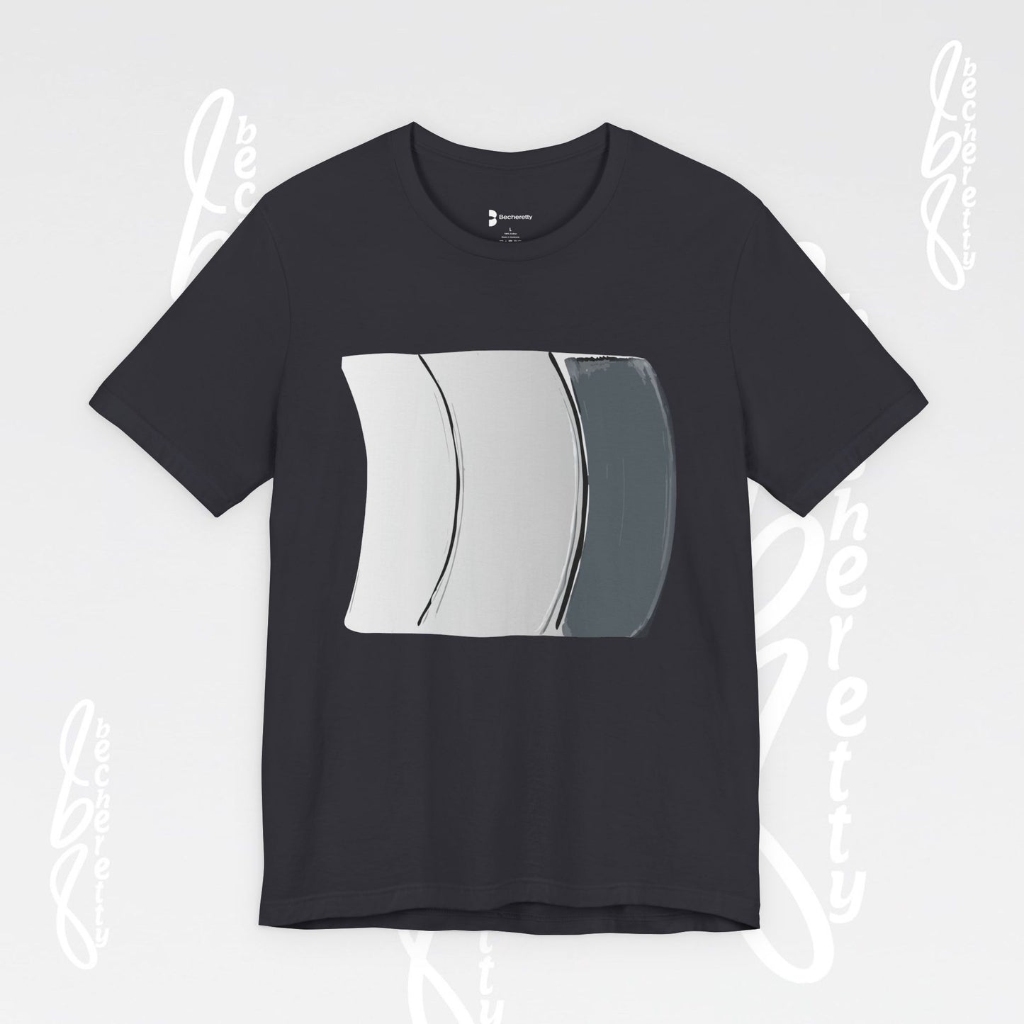 Modern Minimalist Becheretty design - Unisex Tee - Stylish Graphic - Summer - Casual Wear
