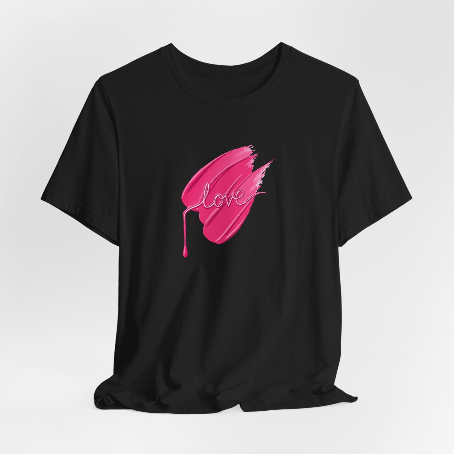 Love Brushstroke T-Shirt - Art Graphic Minimalist Becheretty - Special gift for your sweetheart