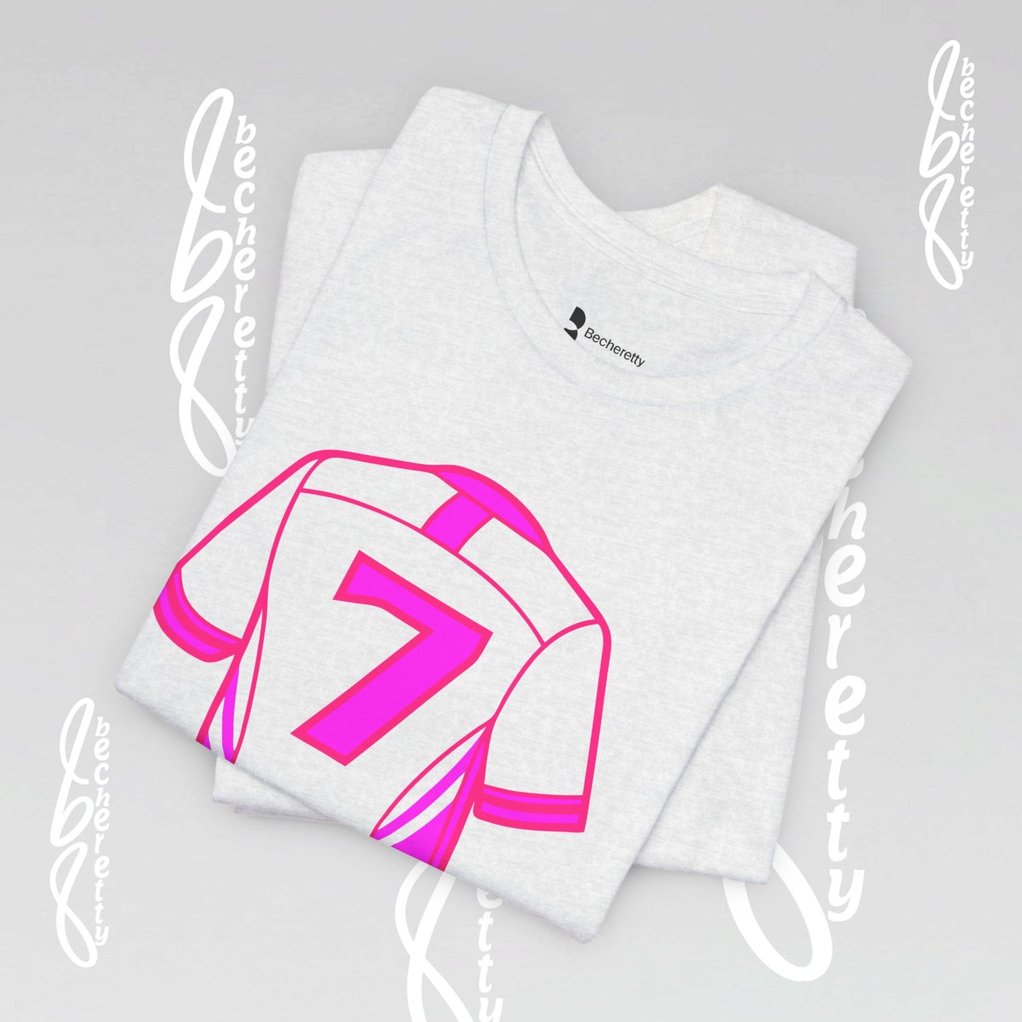 Soccer T-Shirt Number 7 - Art Minimalist Graphic Becheretty - New style of t-shirt for soccer fans, casual wear