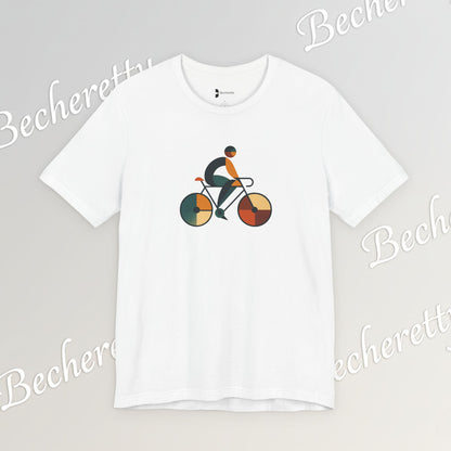 Modern Minimalist Bike Graphic Tee - Becheretty - Artistic Everyday wear, Unique gift