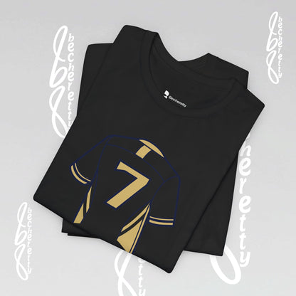 T-shirt - Number 7 GOAL - Art Graphic Minimalist Becheretty - Casual Wear - Team Spirit