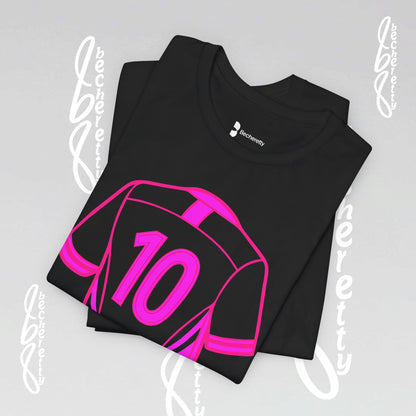 Number 10 Tee - Art Minimalist Graphic Becheretty - Game day - Casual wear - Perfect gift for sports fans.