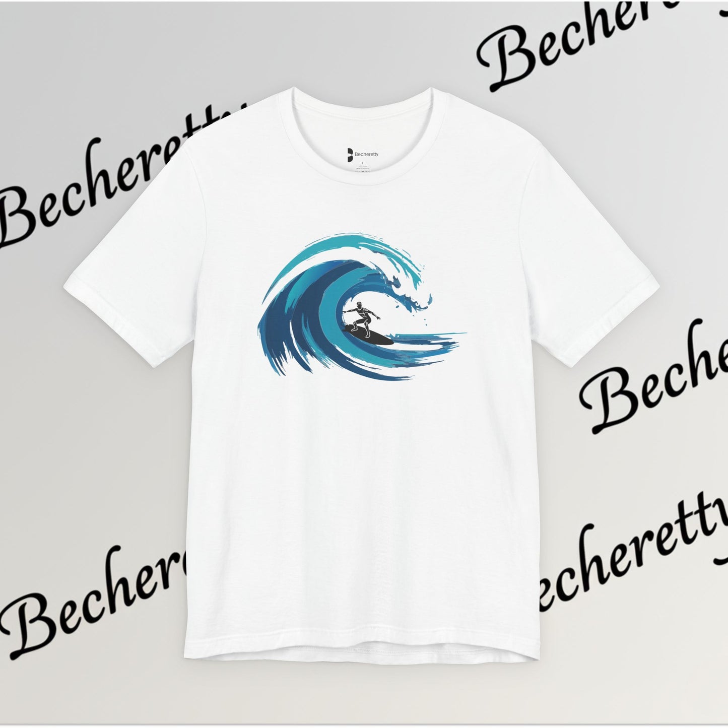 Ocean Wave Surf Tee — The Art of Surf - Graphic Minimalist Becheretty - Surfing is just painting — the ocean is the brush