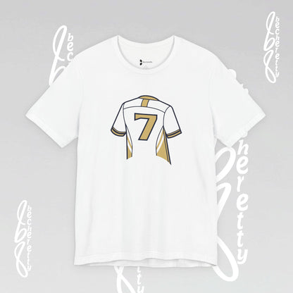 T-shirt - Number 7 GOAL - Art Graphic Minimalist Becheretty - Casual Wear - Team Spirit