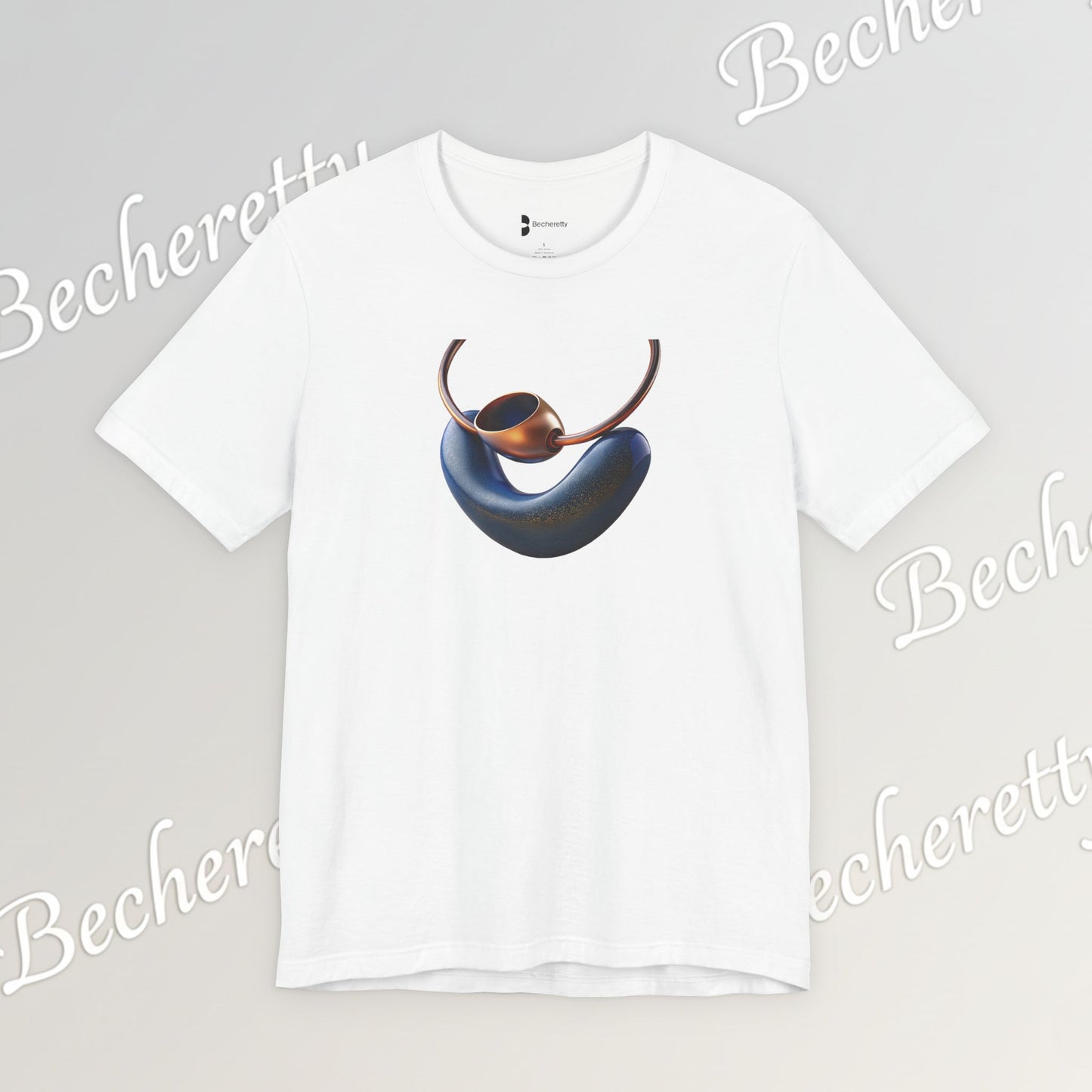 Necklace - Artistic design - T-Shirt short sleeve Becheretty- Fashion Casual Wear - Ideal Gift for Women