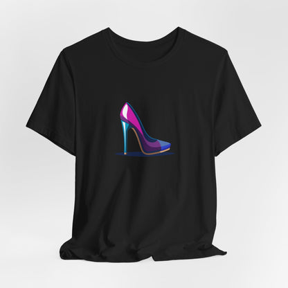Colorful futuristic Stiletto T‑Shirt - Art Graphic Becheretty - A nod to your unique fashion style
