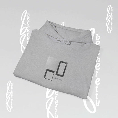 Hooded Minimalist Design Becheretty - Unisex, Pixel Void Line
