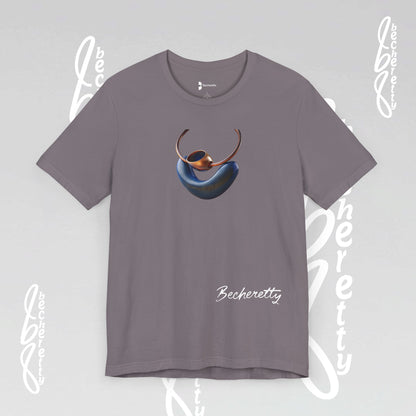 Necklace - Artistic design - T-Shirt short sleeve Becheretty- Fashion Casual Wear - Ideal Gift for Women