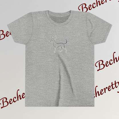 Youth T'Shirt - Graphic Chihuahua - Minimalist Art Becheretty