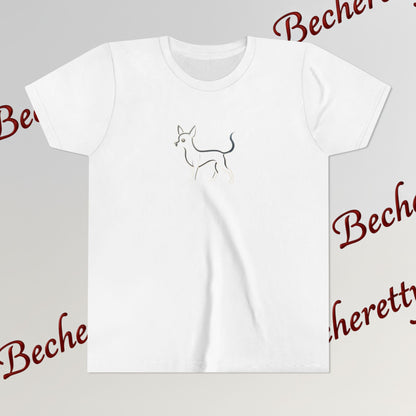 Youth T'Shirt - Graphic Chihuahua - Minimalist Art Becheretty