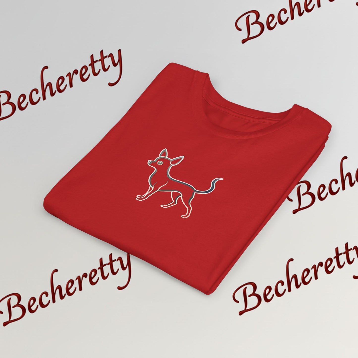 Youth T'Shirt - Graphic Chihuahua - Minimalist Art Becheretty