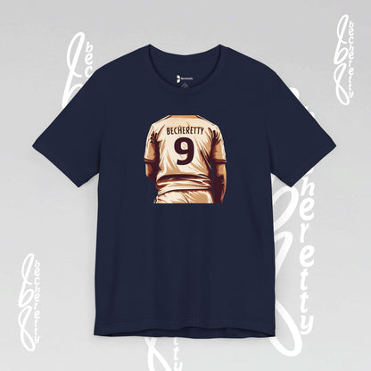 Soccer T-shirt Number 9 - Graphic Becheretty - Perfect Gift for Soccer Fans - Game Day, Casual Wear
