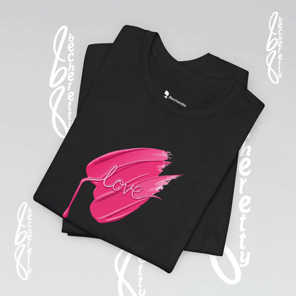 Love Brushstroke T-Shirt - Art Graphic Minimalist Becheretty - Special gift for your sweetheart