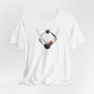 Abstract Orbital Necklace Tee - Art Graphic Minimalist Becheretty - Wearable artwork