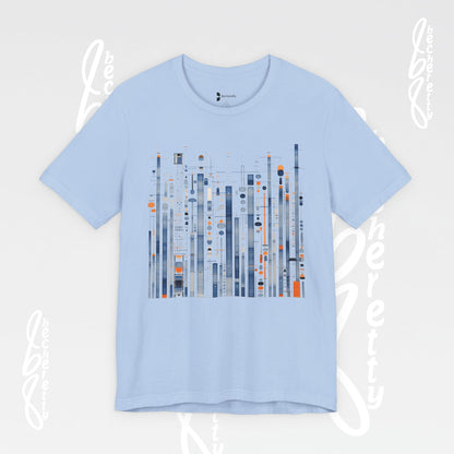 Urban Frequencies T-Shirt - Modern Geometric Graphic Becheretty - Wear the city. Feel the rhythm.