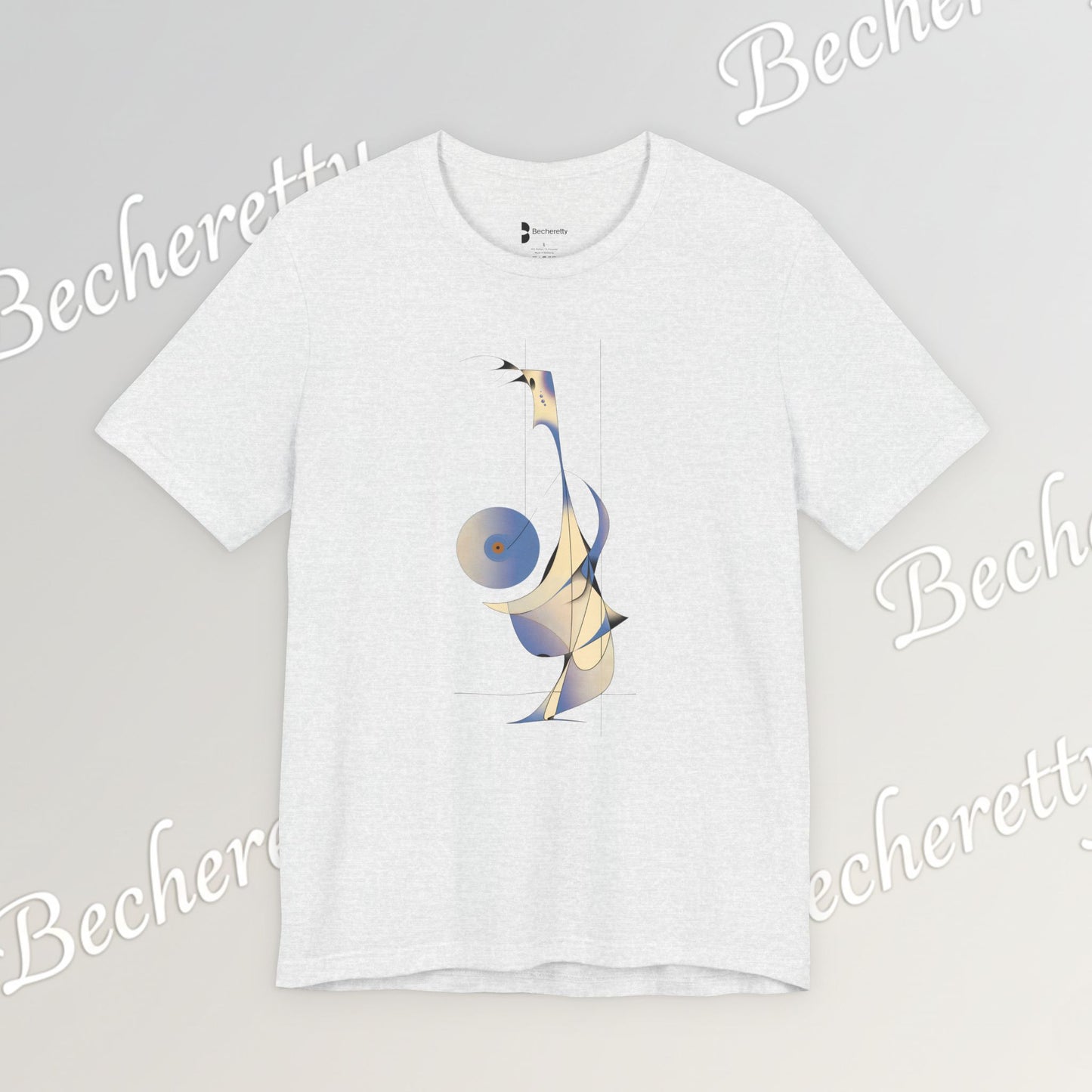 Abstract DJ Tee - Art Graphic Minimalist Becheretty - Perfect for Casual Outfits, Gift for Friends, Summer Style.