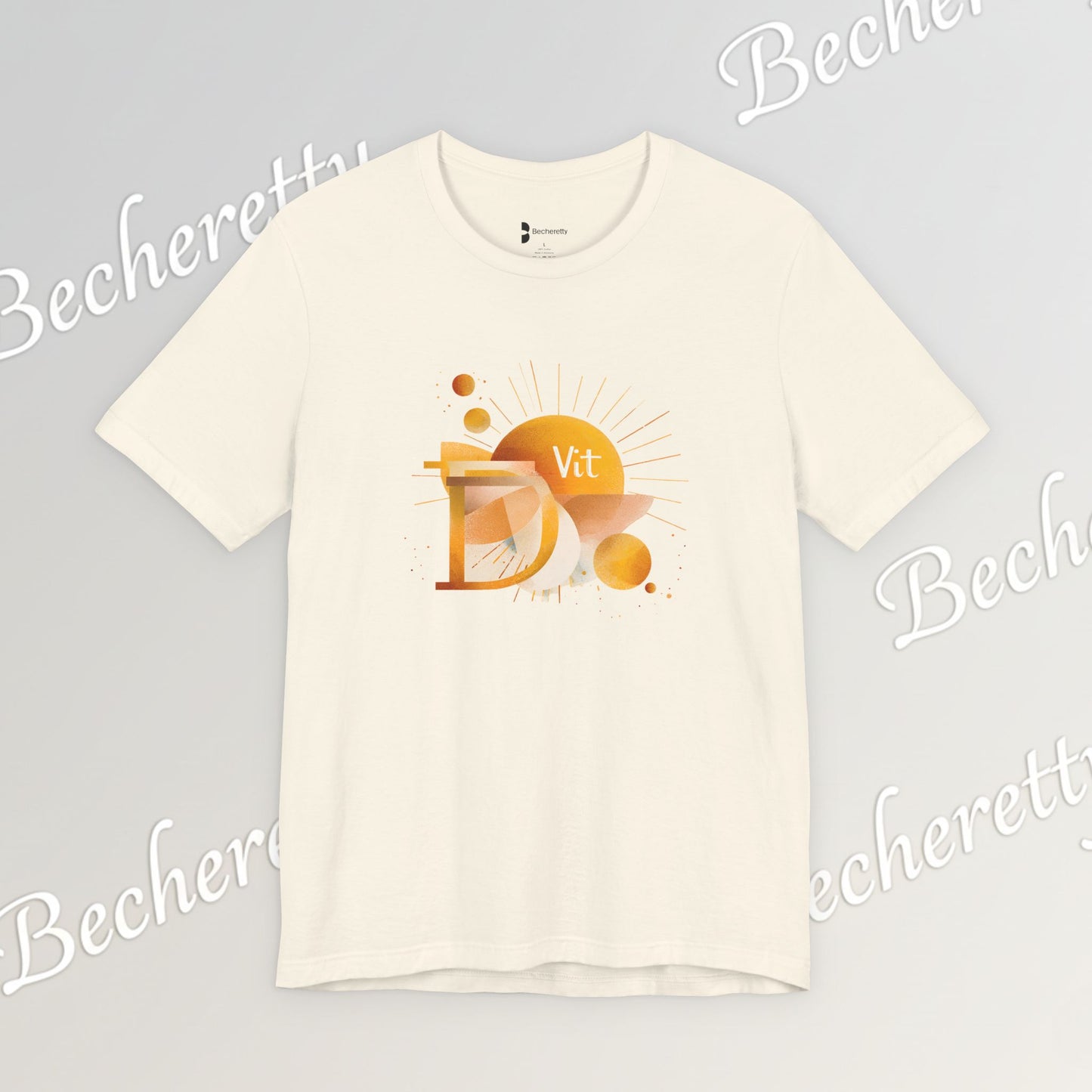 Golden Source Tee "Vit.D" A statement piece from Becheretty that symbolizes vitality, optimism, and inner shine.