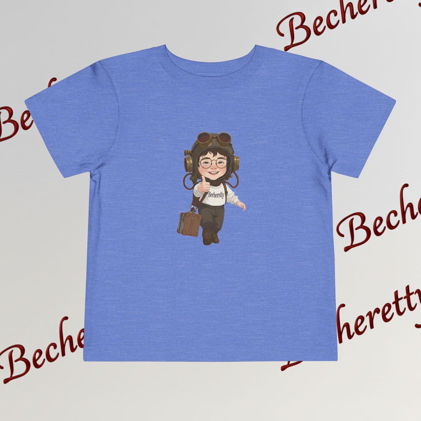 Toddler Tee  "Aviation Pilot" — Cute Little Aviator Graphic Art Becheretty