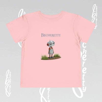 Toddler T'Shirt Short Sleeve - Cute Robot - Becheretty Graphic Design