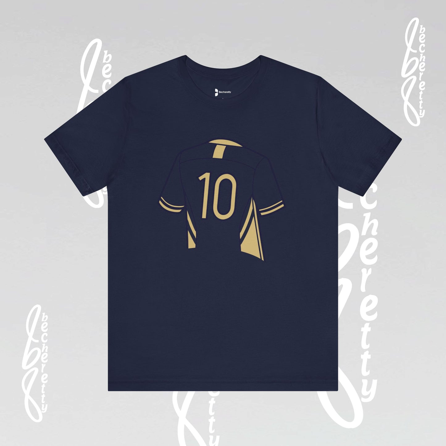 Soccer T-Shirt Number 10 Unisex - Graphic Becheretty - Game Day - Casual wear - Gift for Soccer Lovers