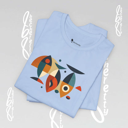 Abstract Harmony Tee Becheretty - Casual Wear, Gift for Friends, Everyday Comfort, Unique Artwork