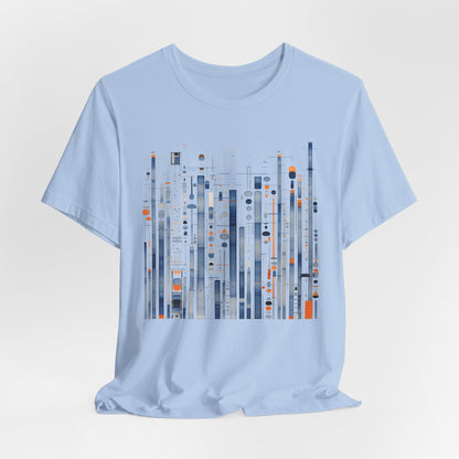 Urban Frequencies T-Shirt - Modern Geometric Graphic Becheretty - Wear the city. Feel the rhythm.