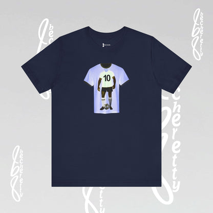 Soccer T-Shirt Number 10 - Becheretty Graphic Minimalist - Men Women Apparel - Gift for Fans