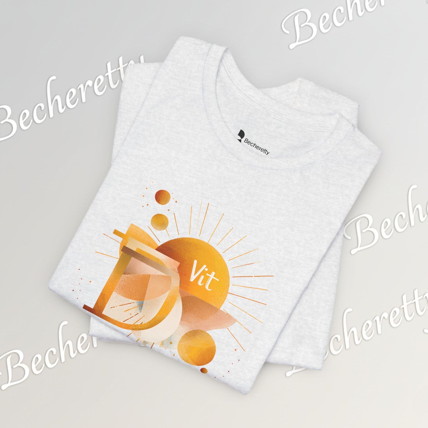 Golden Source Tee "Vit.D" A statement piece from Becheretty that symbolizes vitality, optimism, and inner shine.