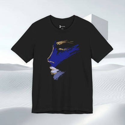 Midnight Motion Abstract Brushstroke T-Shirt — Original Art Minimalist Becheretty