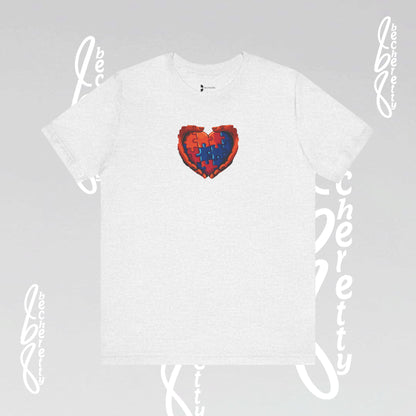 Colorful Puzzle Heart T-Shirt - Graphic Becheretty - Celebrating neurodiversity - Your tee, their voice.