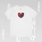 Colorful Puzzle Heart T-Shirt - Graphic Becheretty - Celebrating neurodiversity - Your tee, their voice.