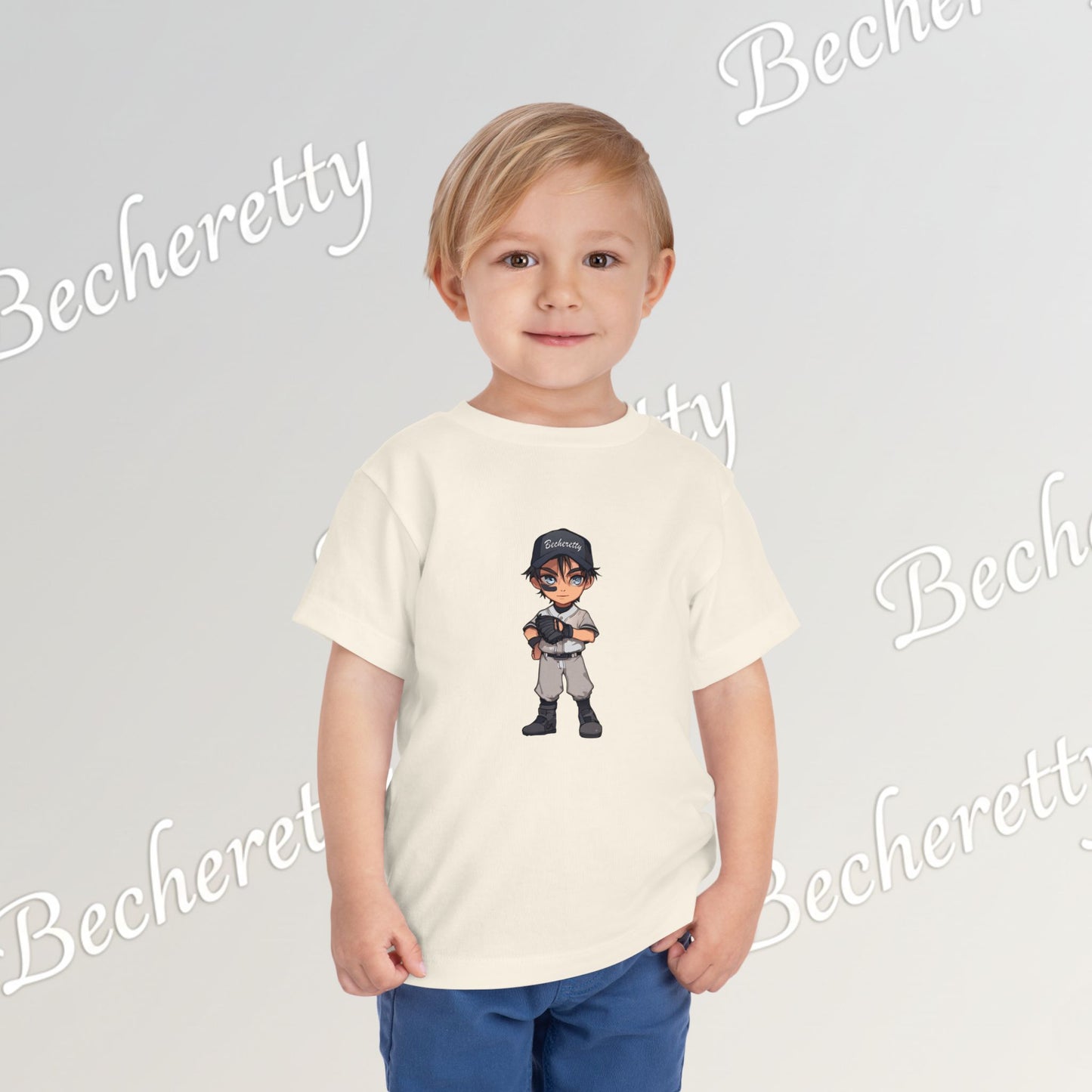 Toddler T-Shirt - Baseball Graphic Becheretty - Day Game, birthday gift - Day game & Casual wear