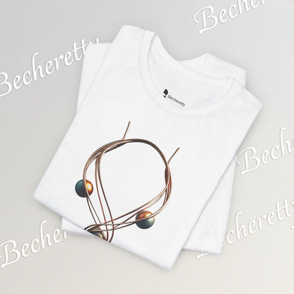 Art Graphic  Necklace "Mystic Orb" Minimalist Tee Becheretty - Wearable Art work - Unique design