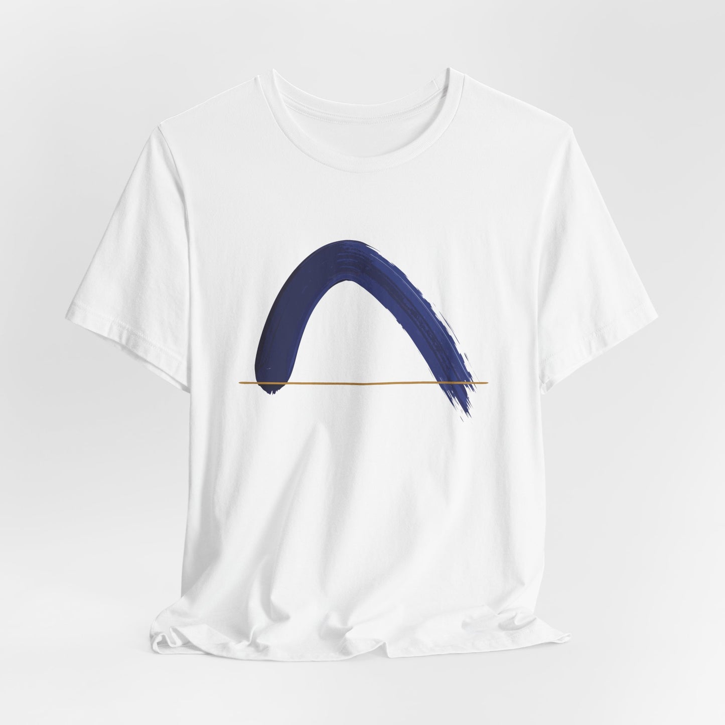 The Horizon Arc | Minimalist Brushstroke Tee - Art Graphic Becheretty - Exclusive series focused on clean, intentional art.