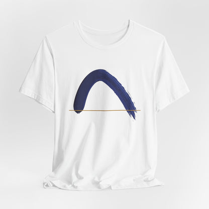 The Horizon Arc | Minimalist Brushstroke Tee - Art Graphic Becheretty - Exclusive series focused on clean, intentional art.